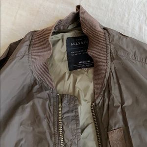 Allsaints bomber jacket in green